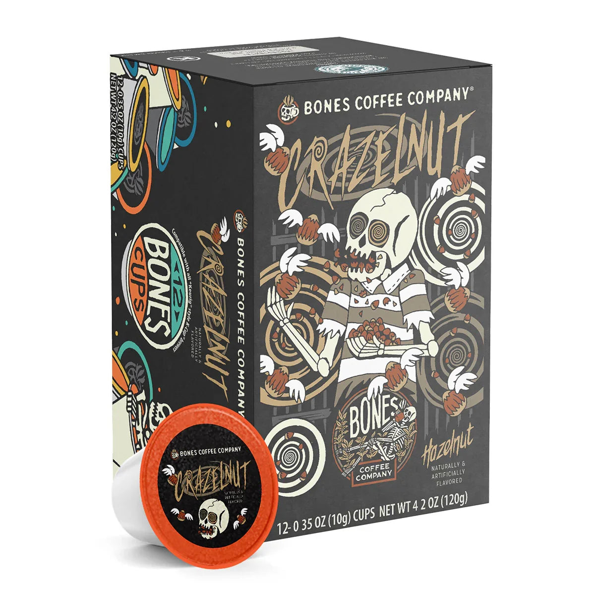 Crazelnut Bones Cups - 12 Count