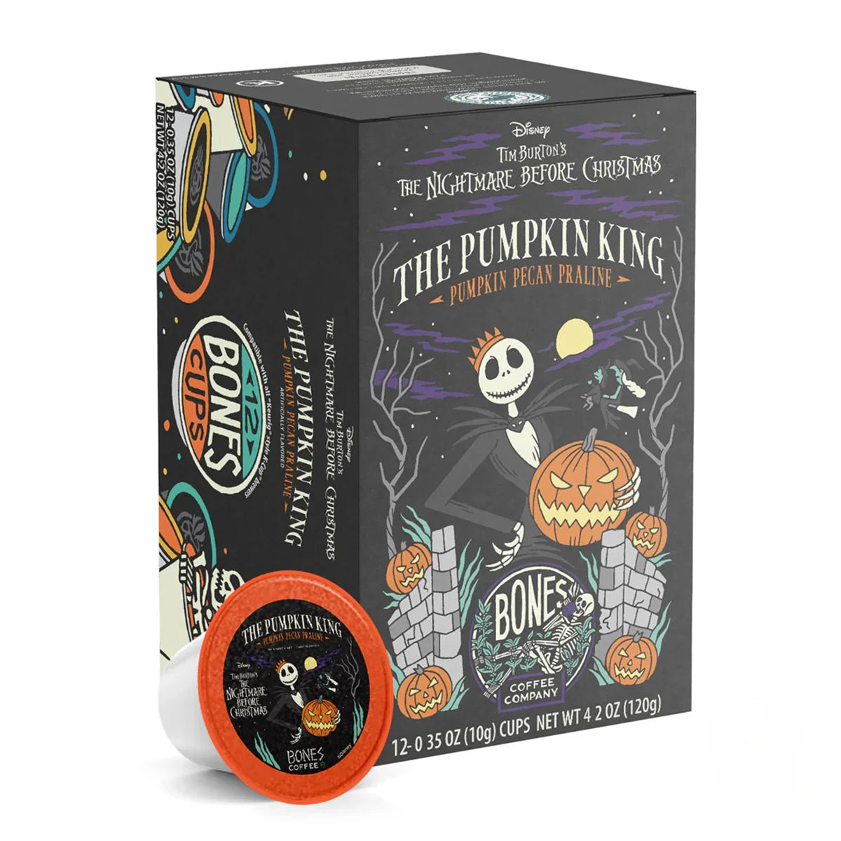The Pumpkin King Bones Cups - 12 Count