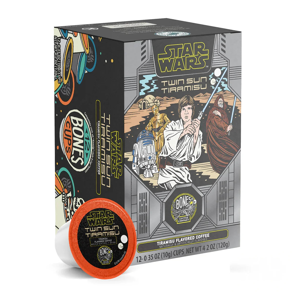 Twin Sun Tiramisu Bones Cups - 12 Count