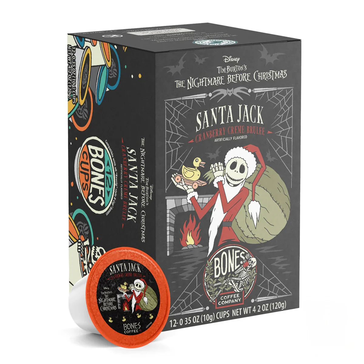 Santa Jack Bones Cups - 12 Count